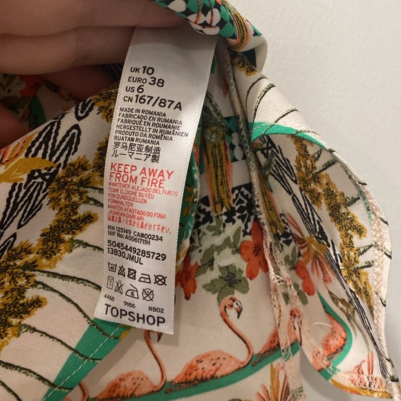 Topshop Flamingo and Floral Print Tank Top - Picture 5 of 6